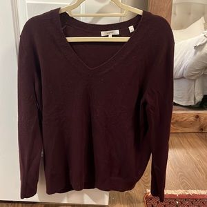 Vince Cashmere Cardigan/ Sweater, M, Worn once, Maroon/Burgandy wine color
